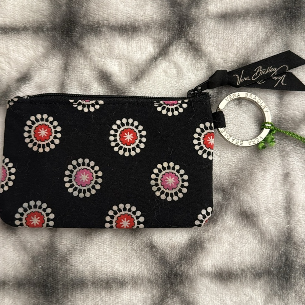 NEW Vera Bradley Zippered Key Case Wallet with ID pouch in the front - Picture 2 of 4
